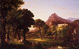 Thomas Cole Canvas Paintings - Dream of Arcadia